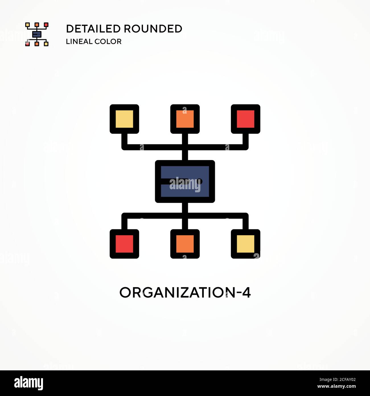 Organization-4 vector icon. Modern vector illustration concepts. Easy ...