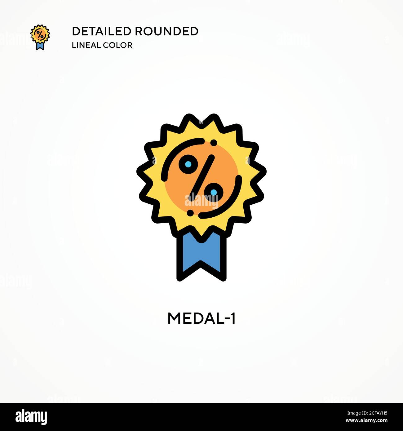 Medal-1 vector icon. Modern vector illustration concepts. Easy to edit ...