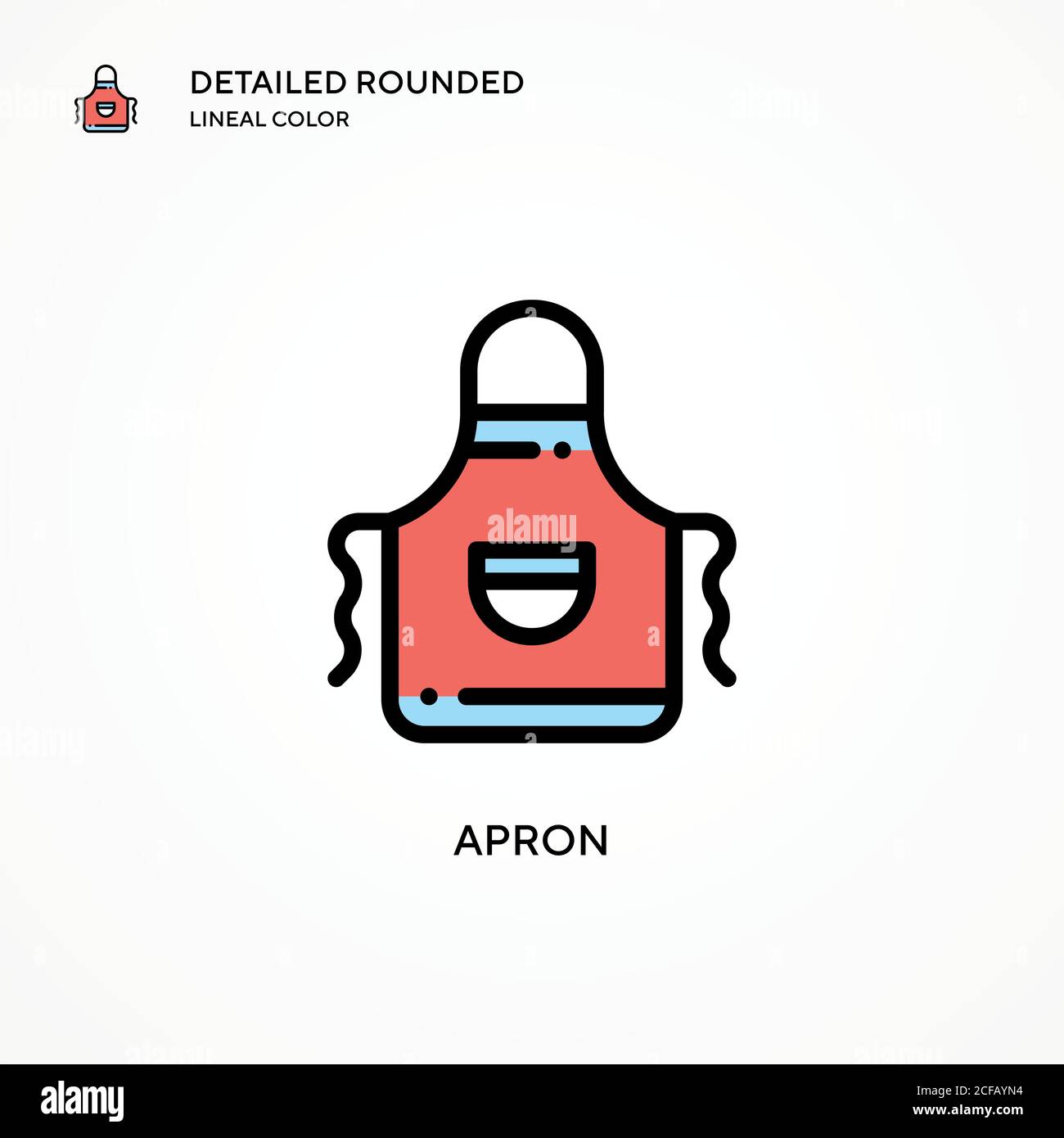 Apron vector icon. Modern vector illustration concepts. Easy to edit ...