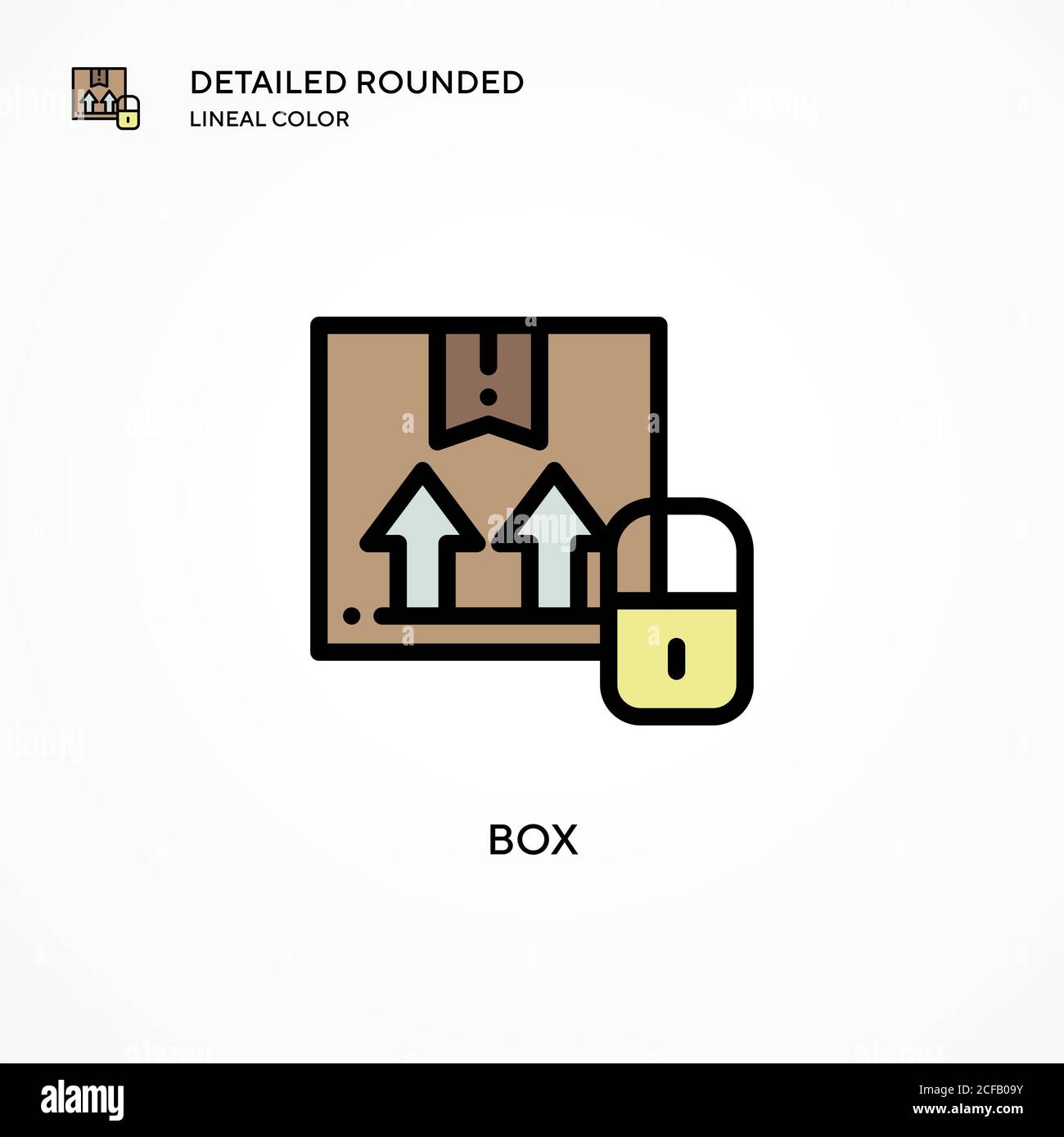 Box vector icon. Modern vector illustration concepts. Easy to edit and ...