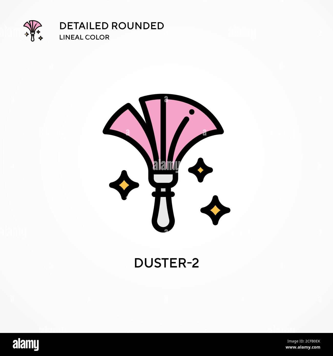 Duster-2 vector icon. Modern vector illustration concepts. Easy to edit and customize. Stock Vector