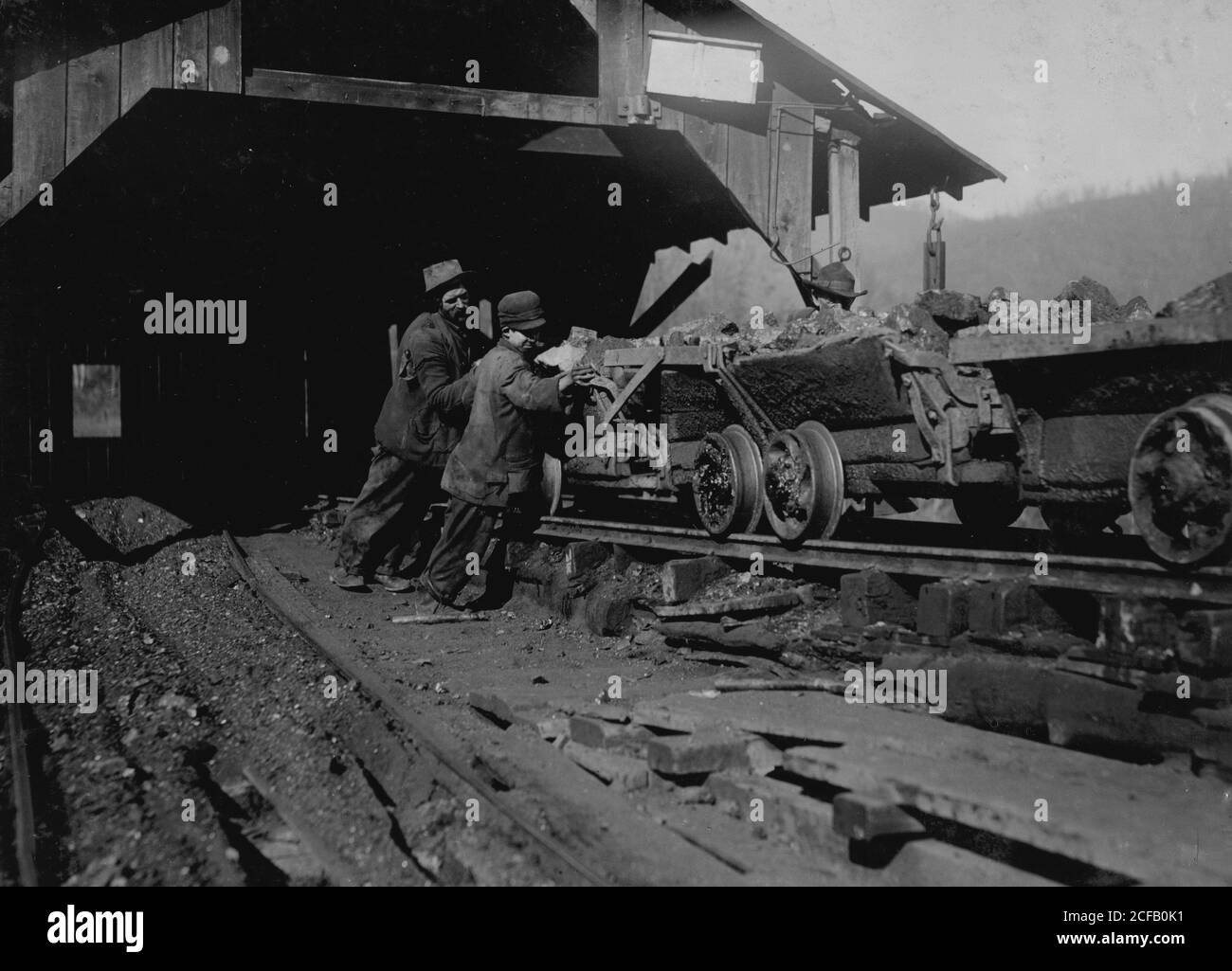 Indian mountain line of proctor coal hires stock photography and