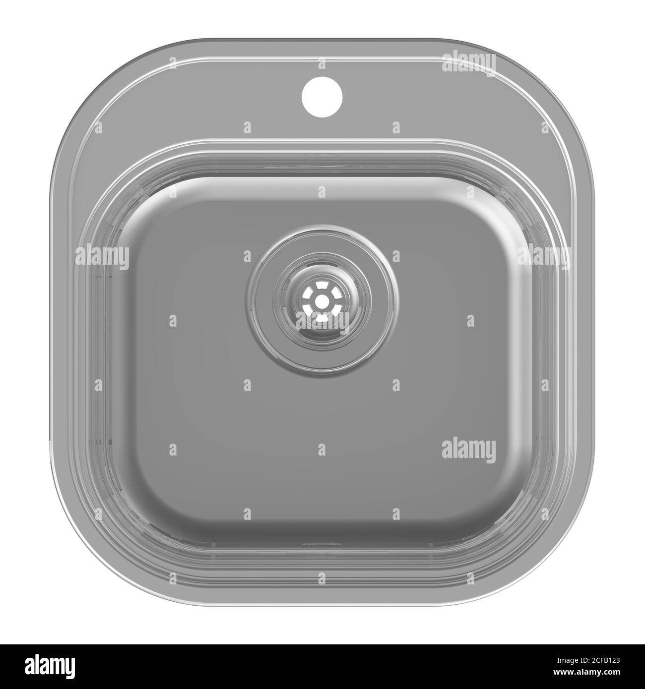 Kitchen sink. Isolated. 3D illustration Stock Photo - Alamy