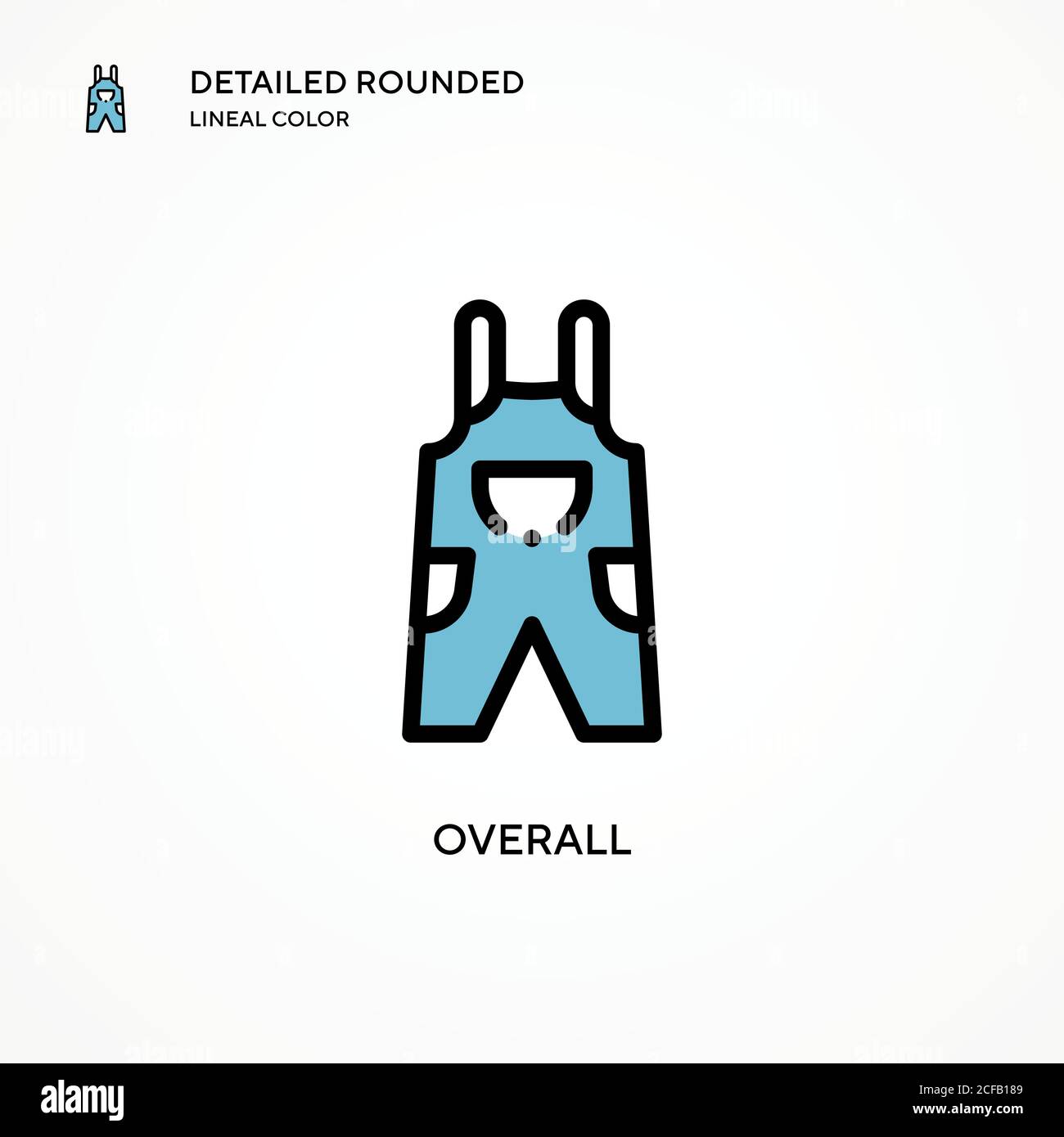 Overall vector icon. Modern vector illustration concepts. Easy to edit ...