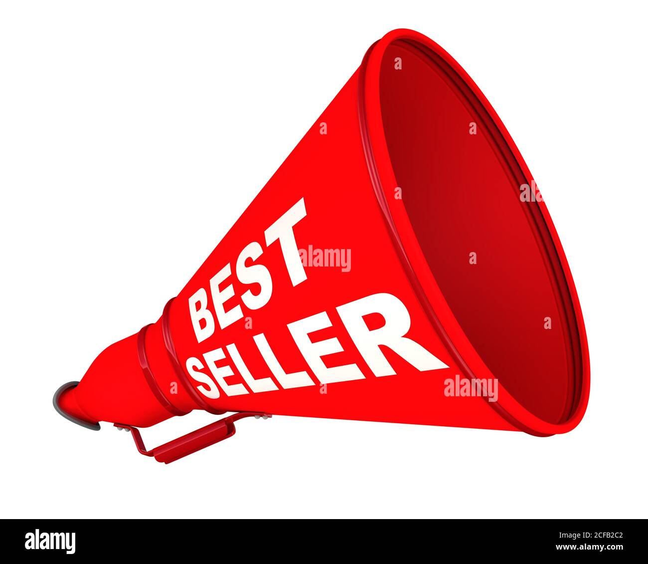 The horn labeled with text BEST SELLER. White text BEST SELLER on the