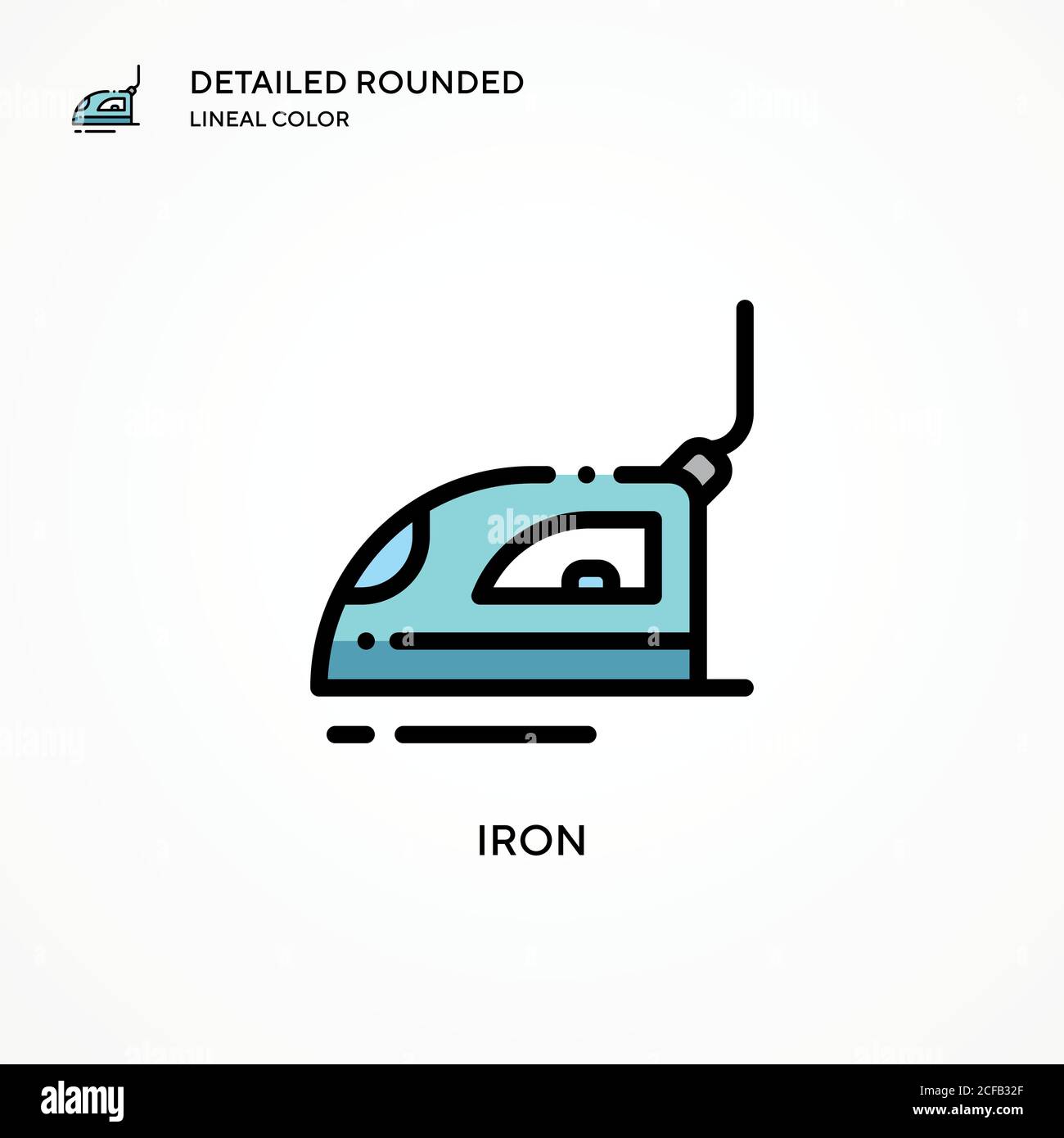 Iron vector icon. Modern vector illustration concepts. Easy to edit and ...