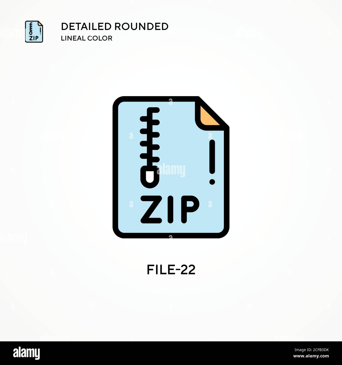 File-22 vector icon. Modern vector illustration concepts. Easy to edit and customize. Stock Vector