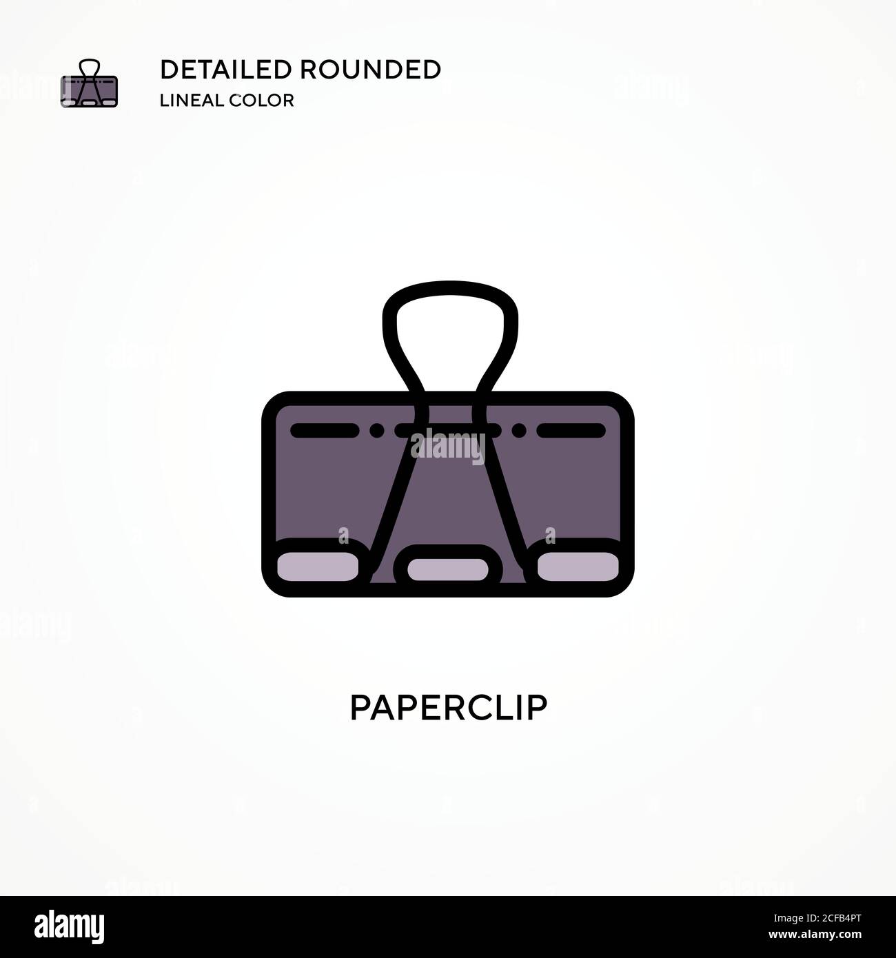 Paperclip vector icon. Modern vector illustration concepts. Easy to ...