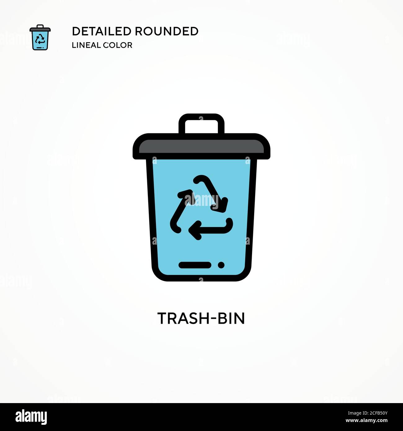 Trashbin vector icon. Modern vector illustration concepts. Easy to