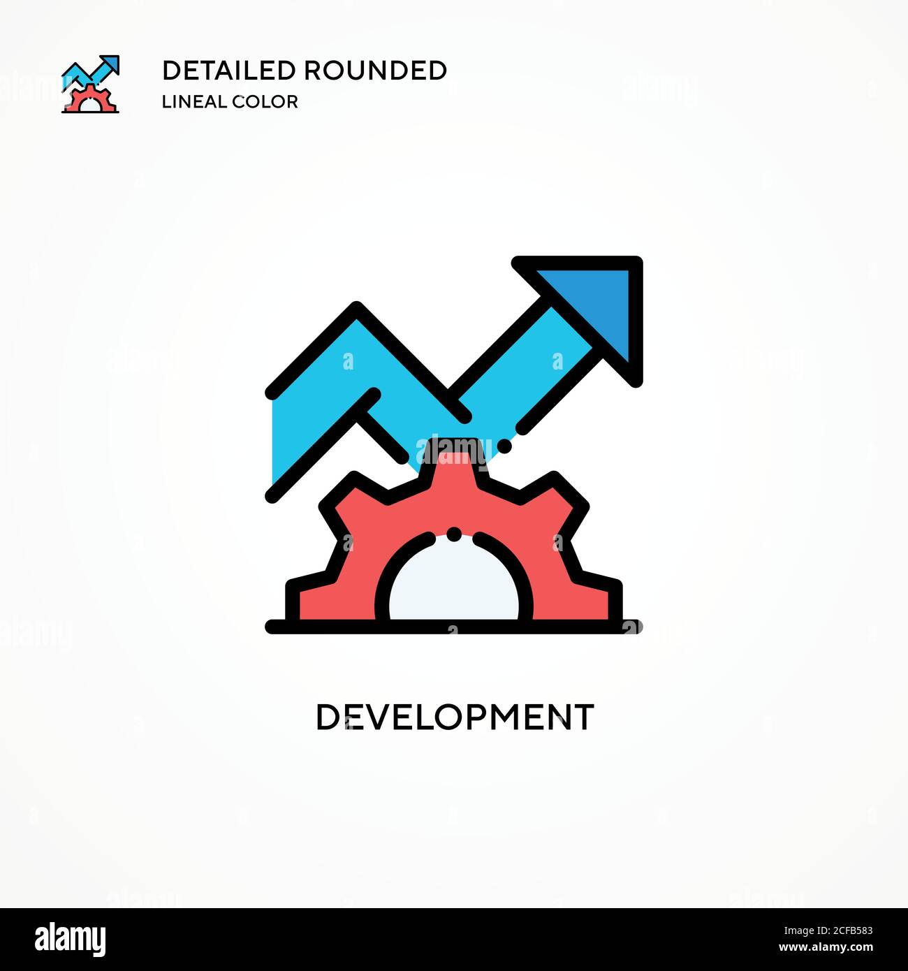 Development vector icon. Modern vector illustration concepts. Easy to ...