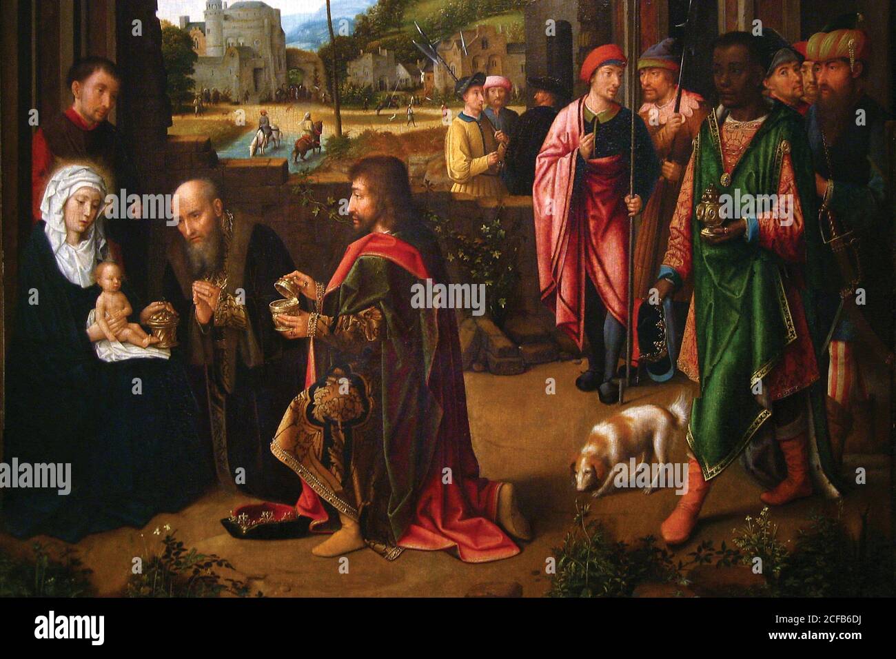 Adoration of the Magi Stock Photo - Alamy