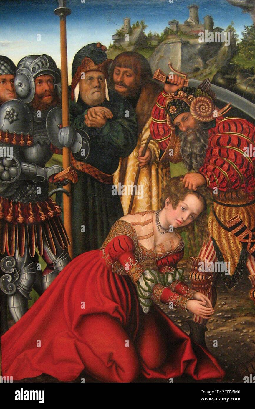 Martyrdom of Saint Barbara Stock Photo - Alamy