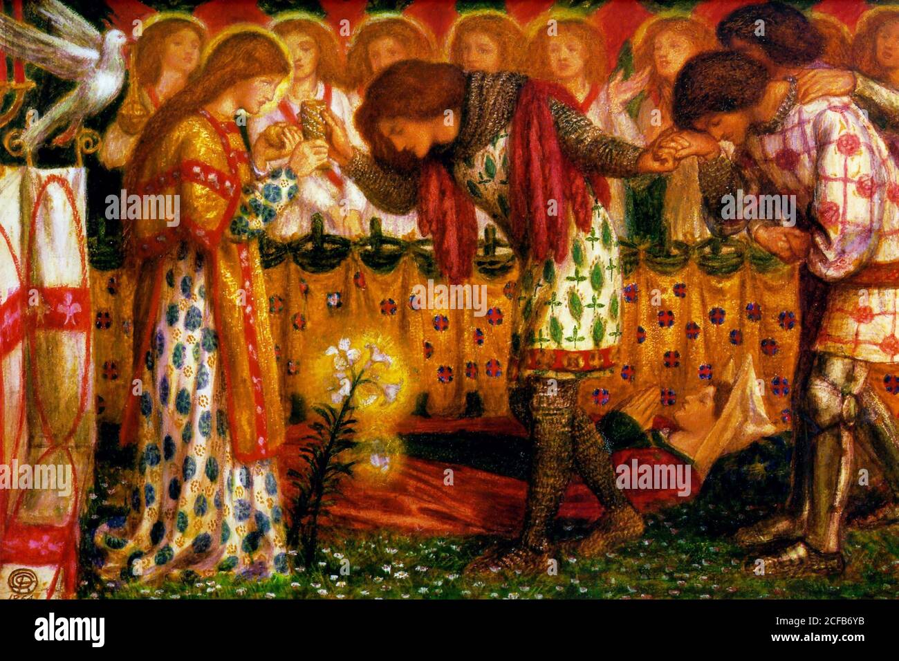 How Sir Galahad, Sir Bors and Sir Percival Were Fed with the Sanc Grael