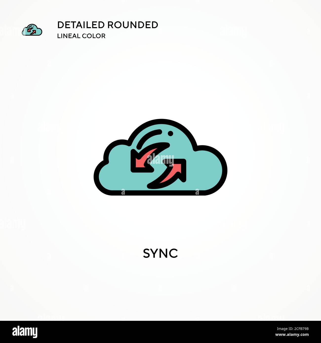 Sync vector icon. Modern vector illustration concepts. Easy to edit and ...