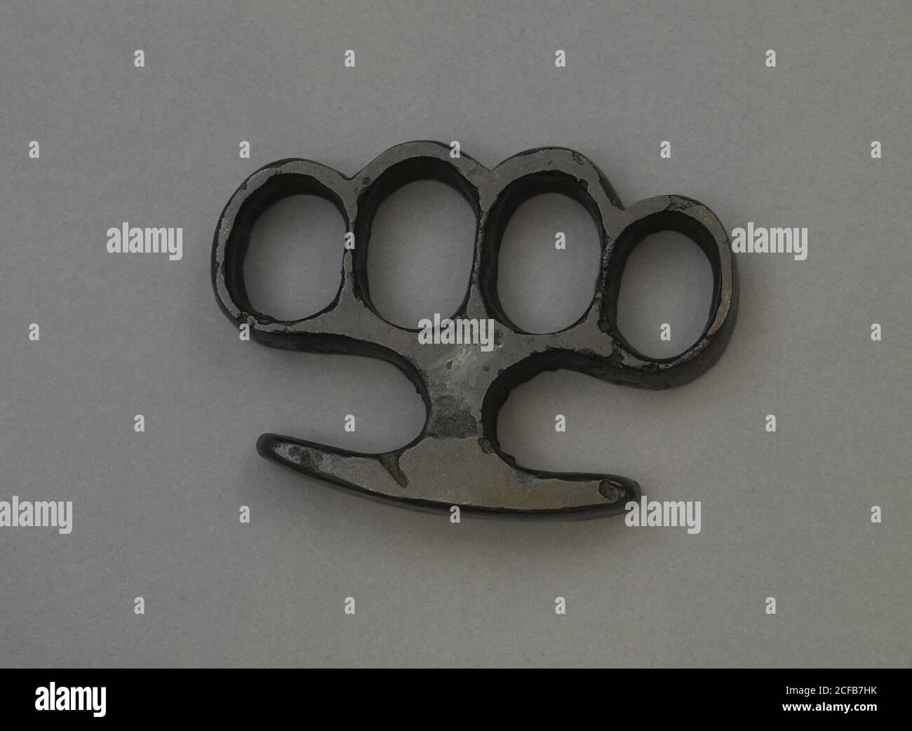 Brass Knuckle On White Background Sharp Stock Photo 664366831