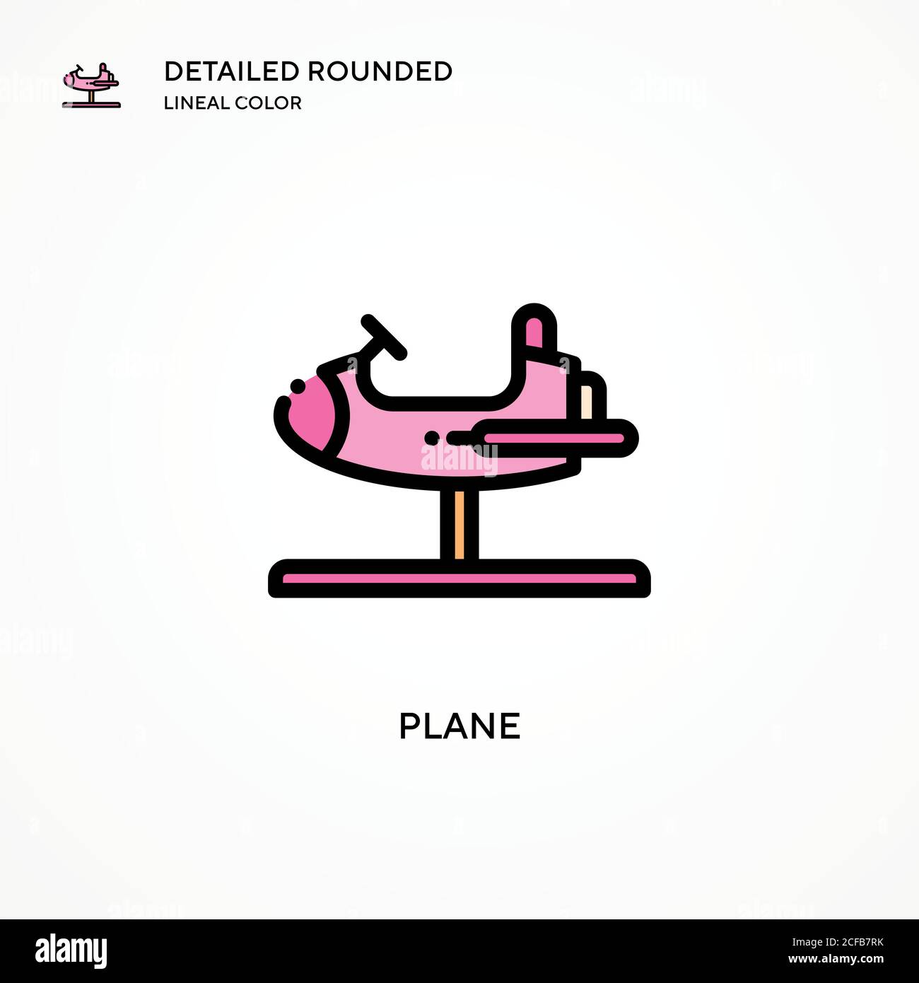 Plane vector icon. Modern vector illustration concepts. Easy to edit ...