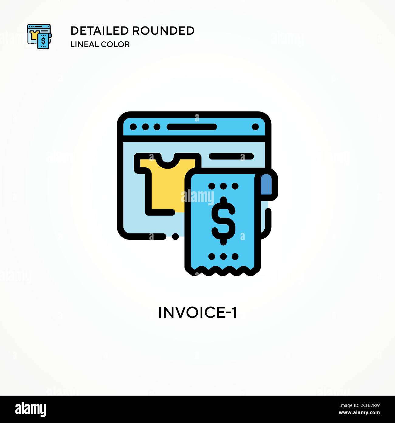 Invoice-1 vector icon. Modern vector illustration concepts. Easy to ...