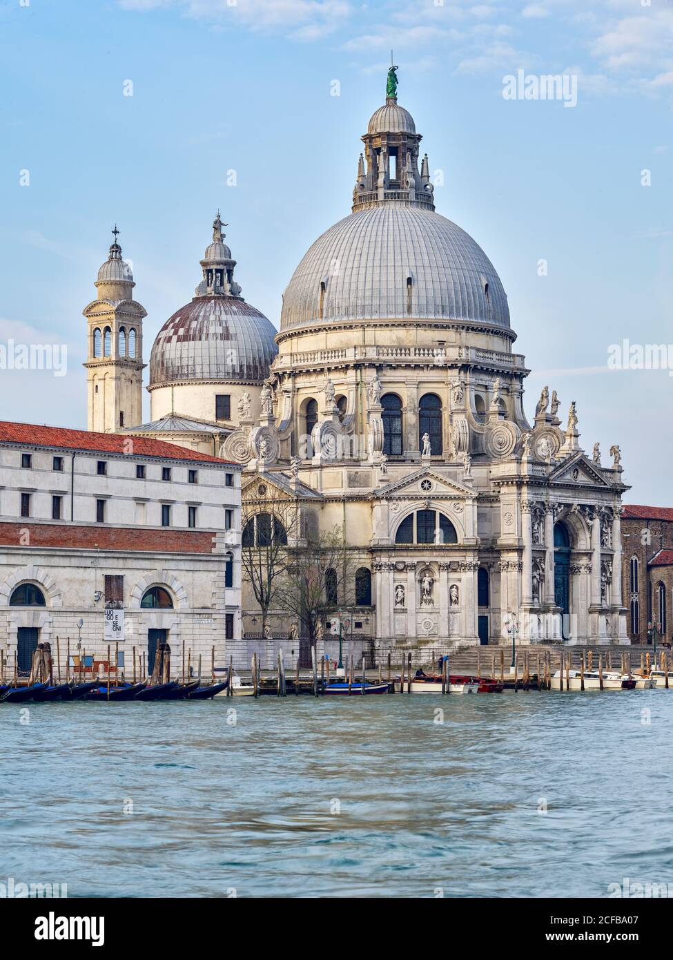 St. Mark's Square (Piazza San Marco), Santa Maria della Salute, Basilica di Santa Maria della Salute, Venice (Venezia, Venesia), Veneto, Italy, Stock Photo