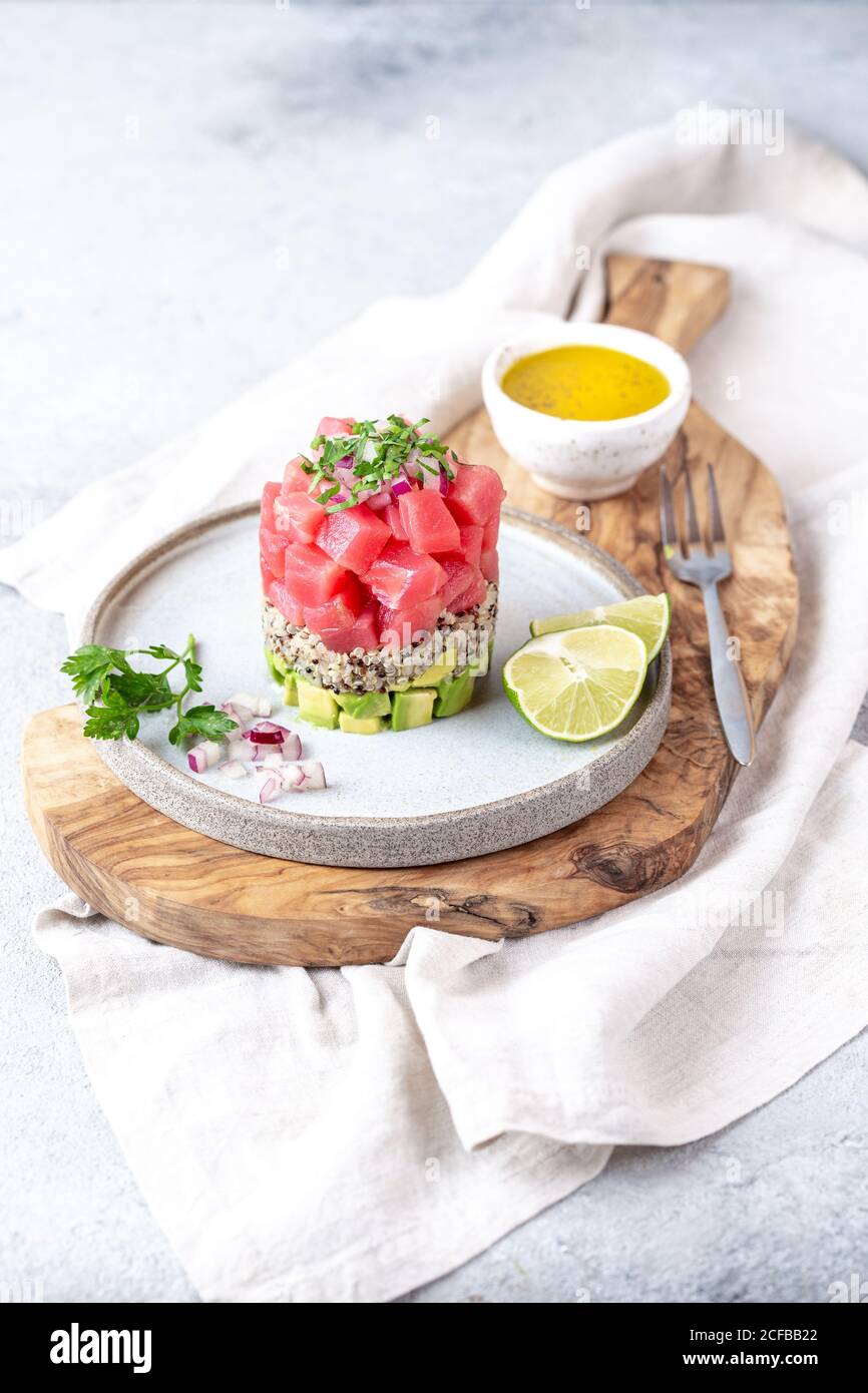 Tuna Tartare High Resolution Stock Photography and Images Alamy