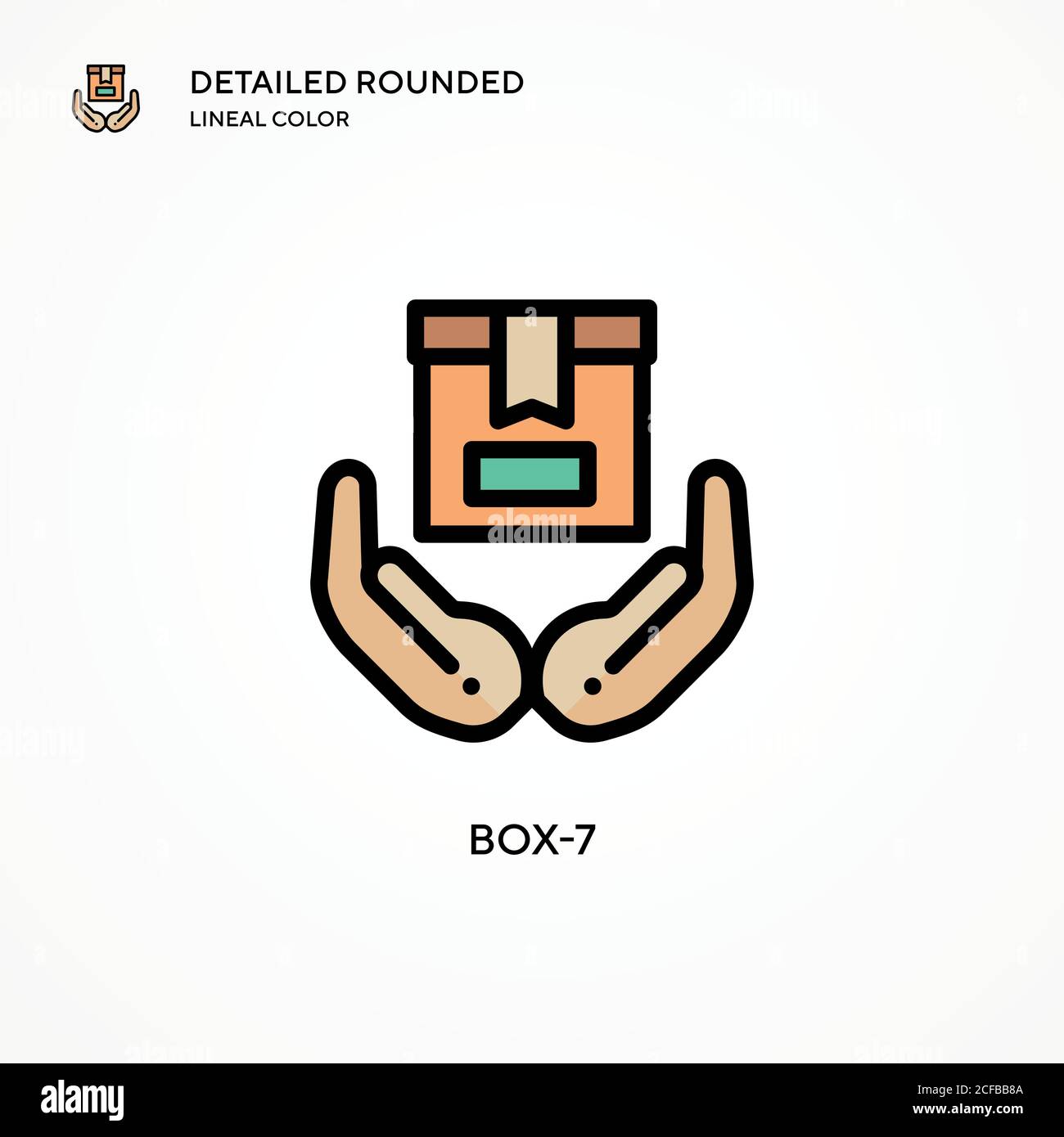 Box-7 vector icon. Modern vector illustration concepts. Easy to edit ...