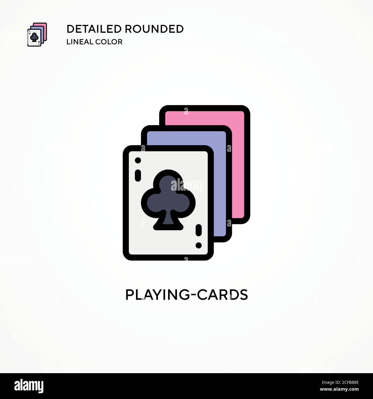 Playing-cards vector icon. Modern vector illustration concepts. Easy to ...