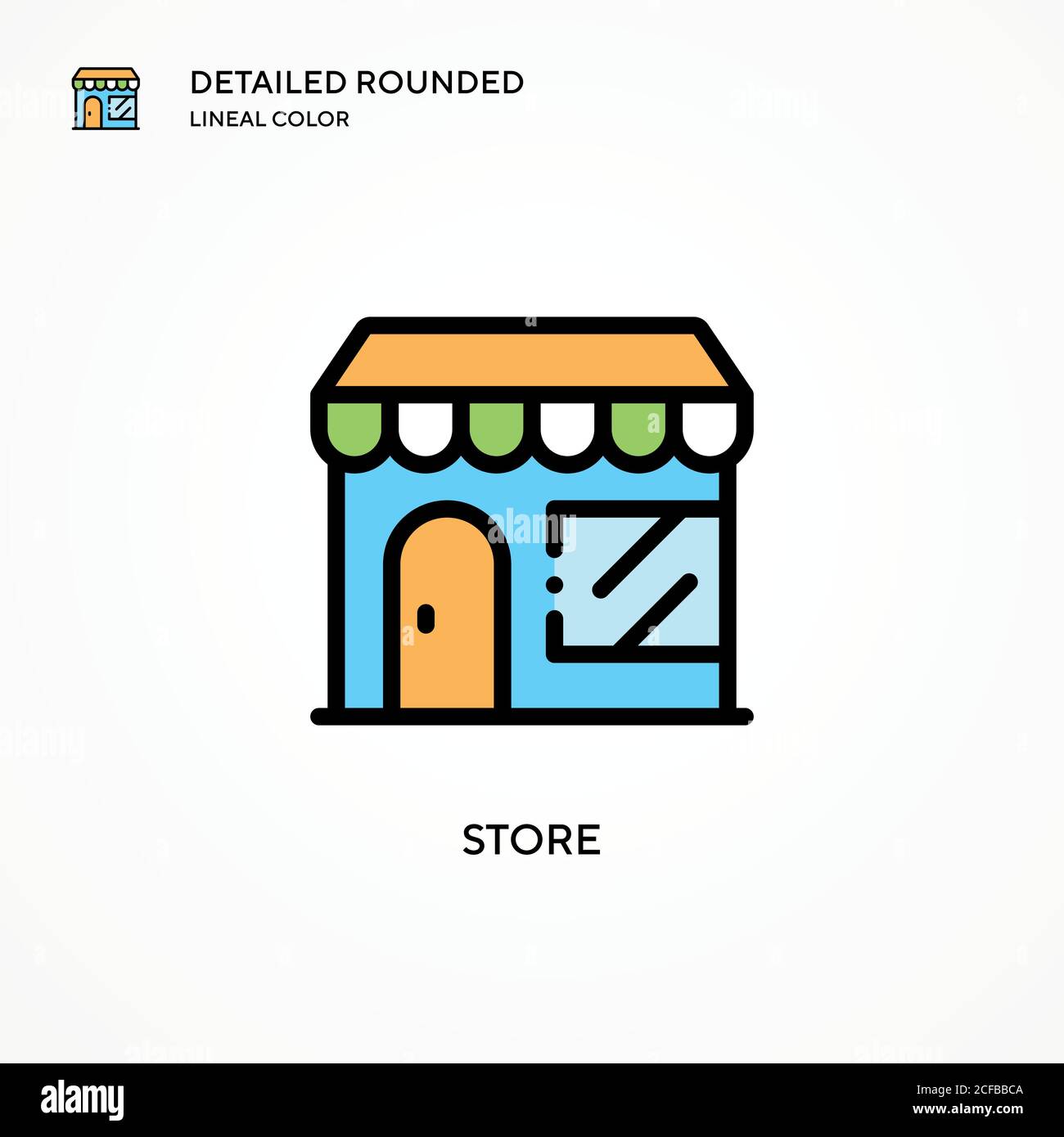 Store vector icon. Modern vector illustration concepts. Easy to edit ...