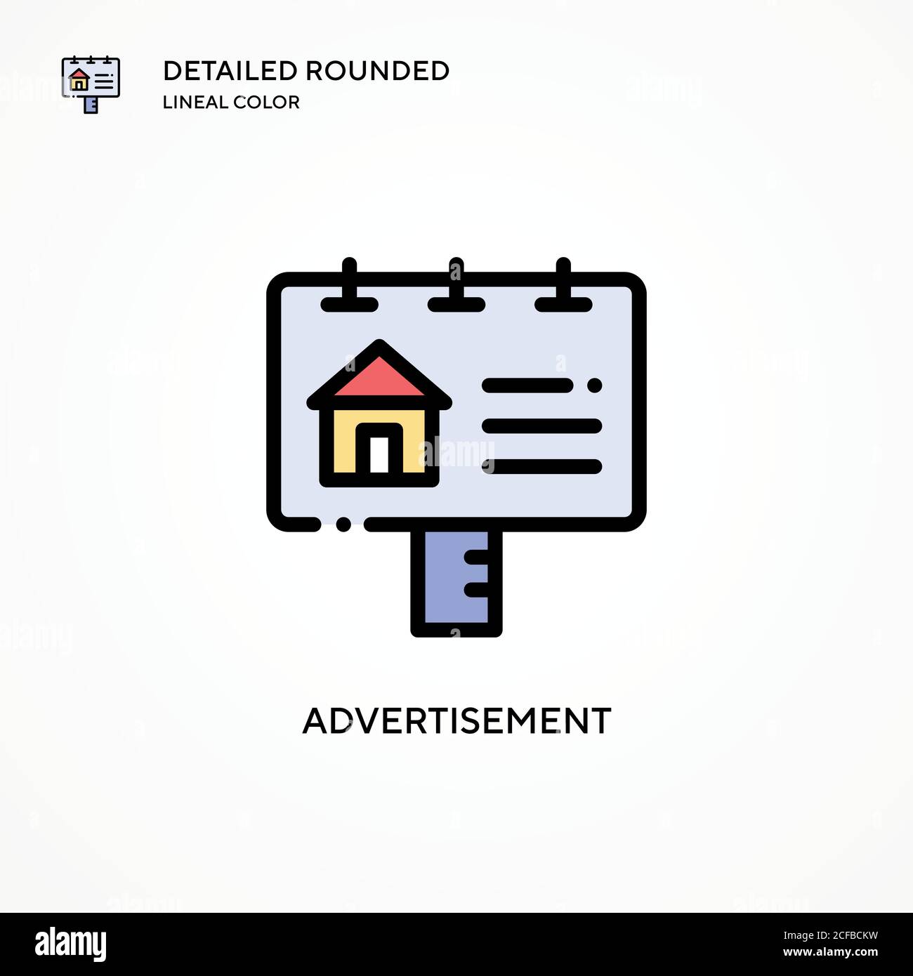 Advertisement vector icon. Modern vector illustration concepts. Easy to ...