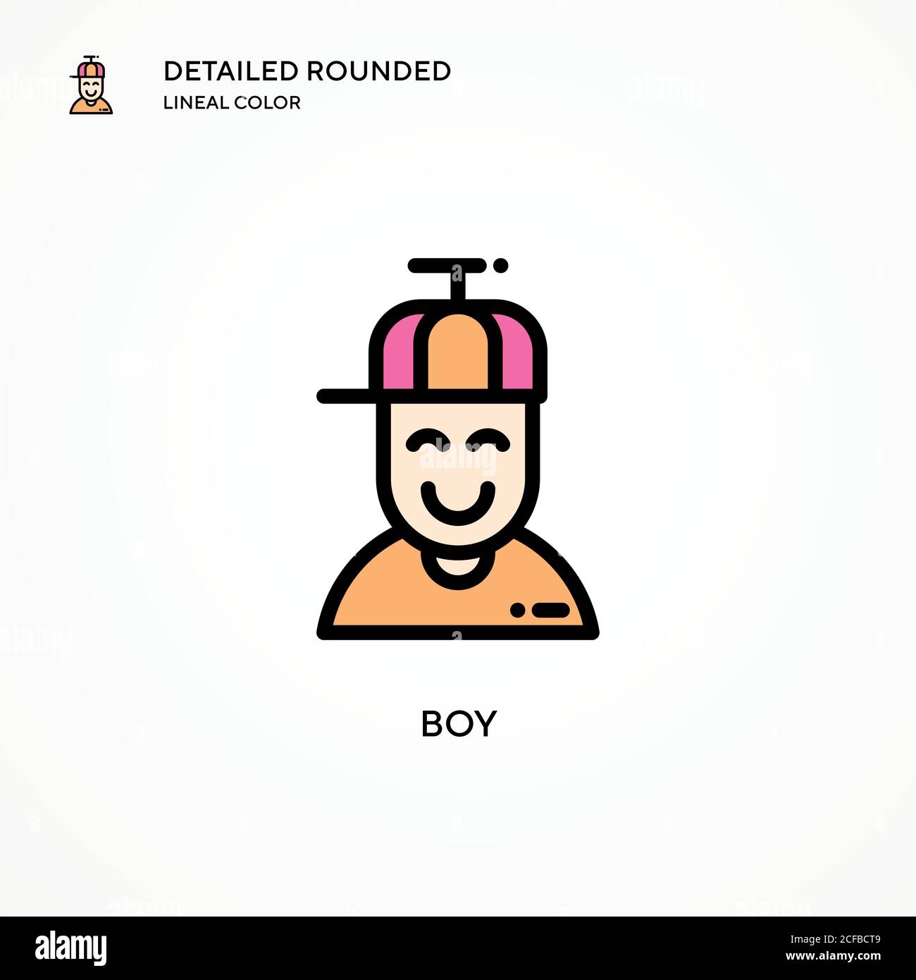 Boy vector icon. Modern vector illustration concepts. Easy to edit and ...