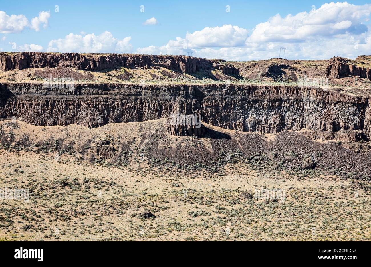 Frenchmans Coulee in Eastern Washington, USA Stock Photo