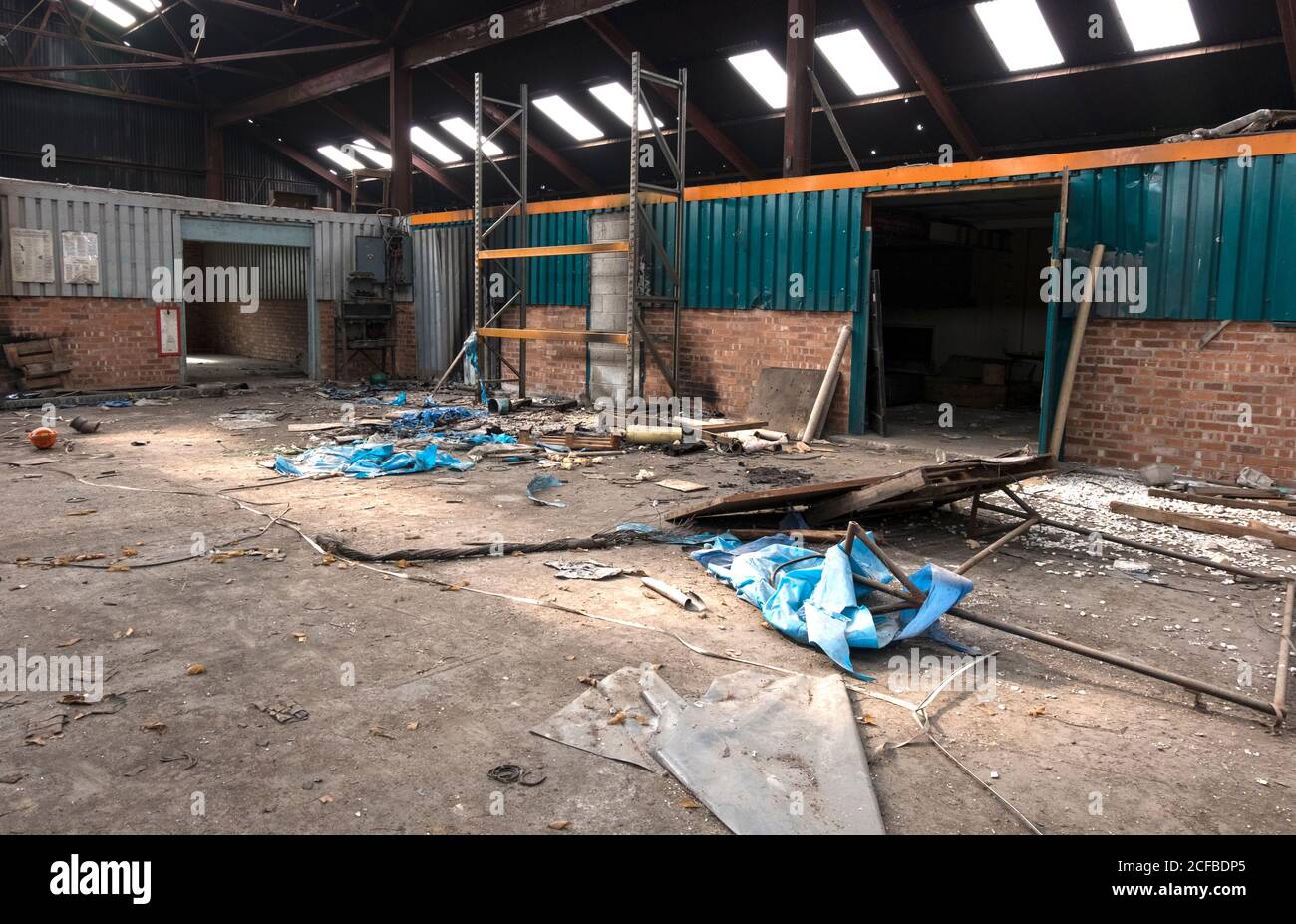 Interior of an abandoned Stock Photo Alamy