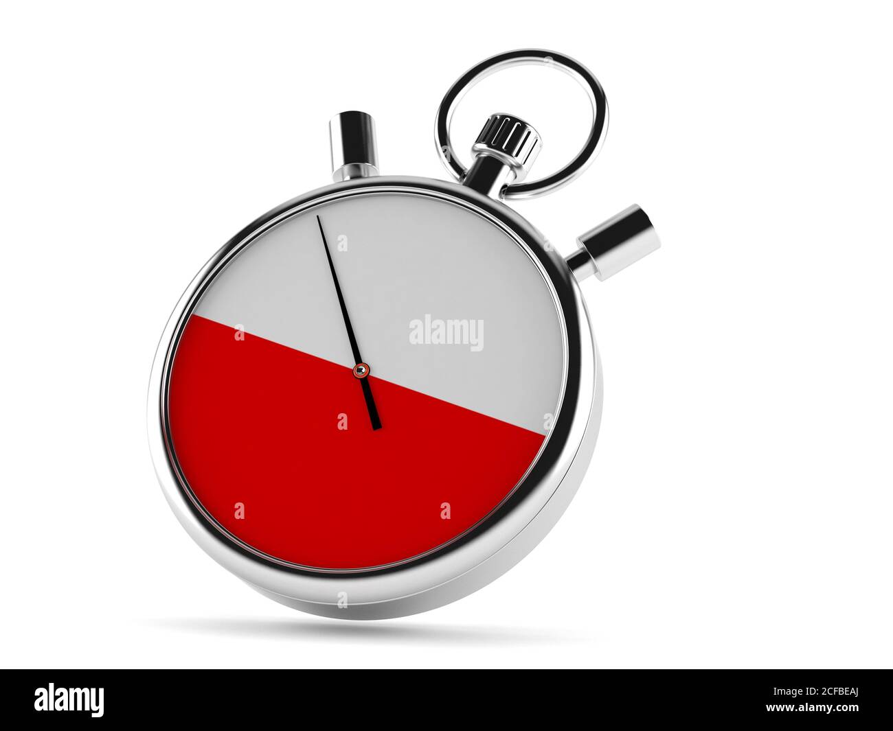 Polish stopwatch isolated on white background Stock Photo - Alamy