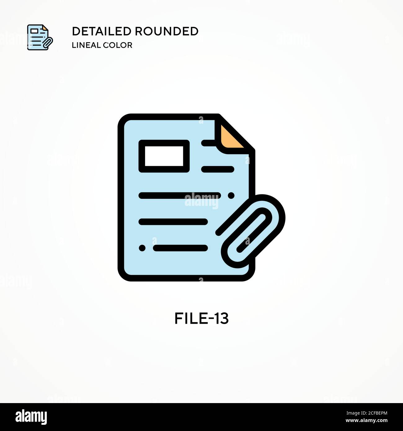 File-13 vector icon. Modern vector illustration concepts. Easy to edit ...
