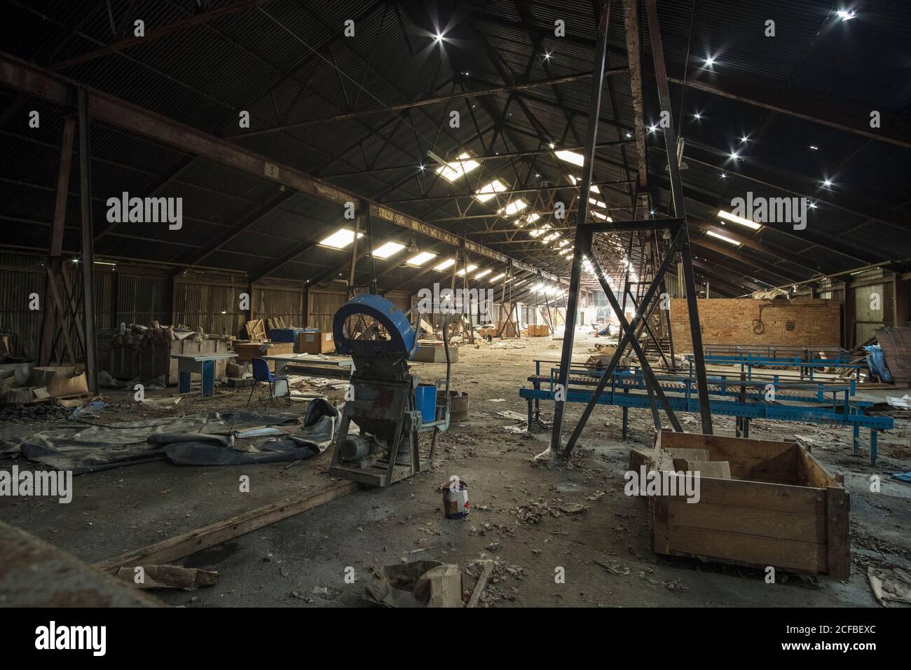 Interior of an abandoned Stock Photo Alamy