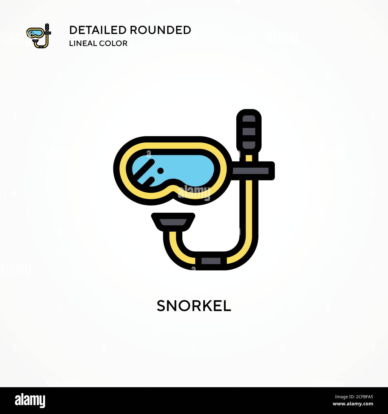Snorkel vector icon. Modern vector illustration concepts. Easy to edit ...
