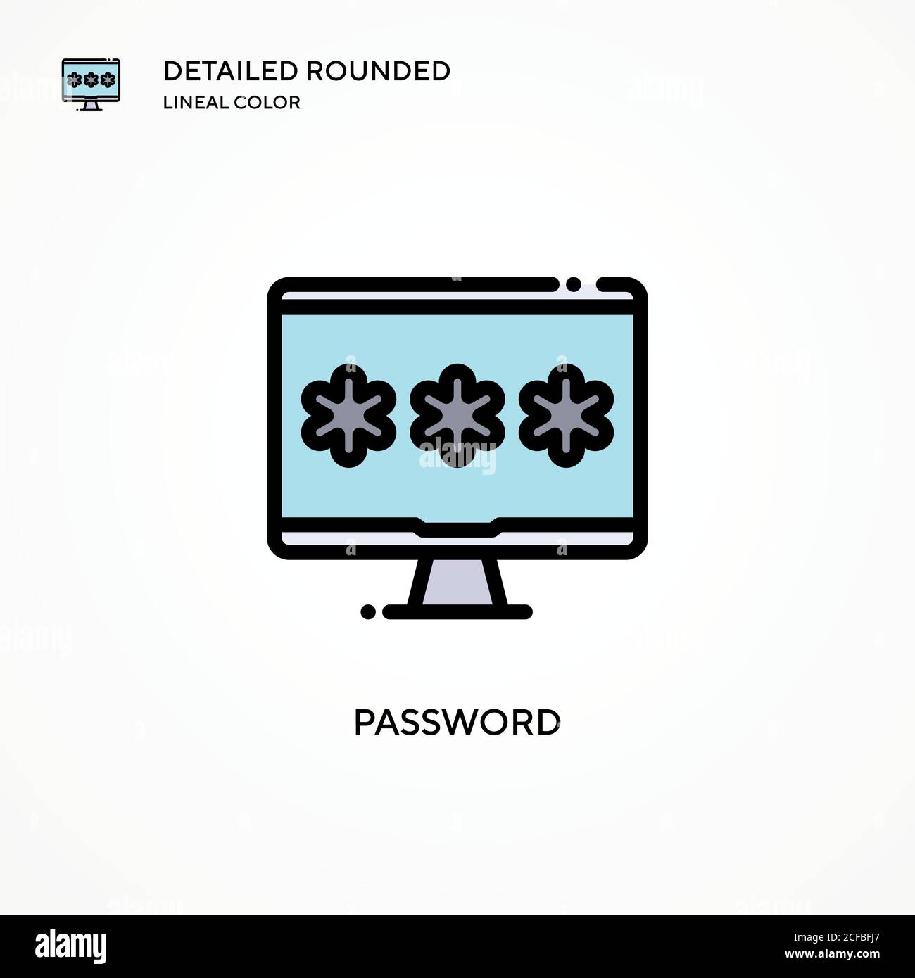 Password vector icon. Modern vector illustration concepts. Easy to edit ...