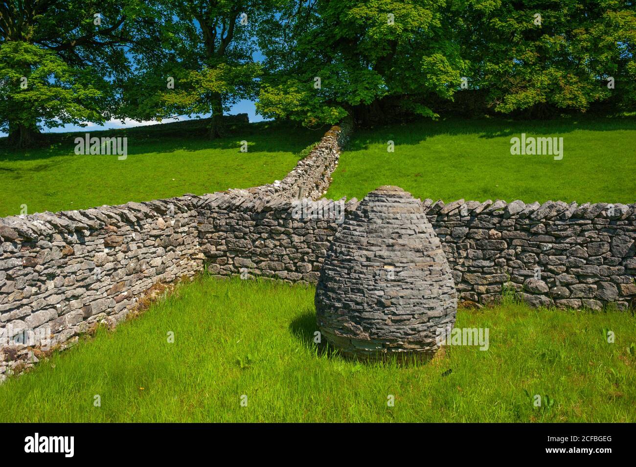 The 'Sheep Pen' a sculpture by Andy Goldsworthy at Crosby Ravensworth in Cumbria Stock Photo