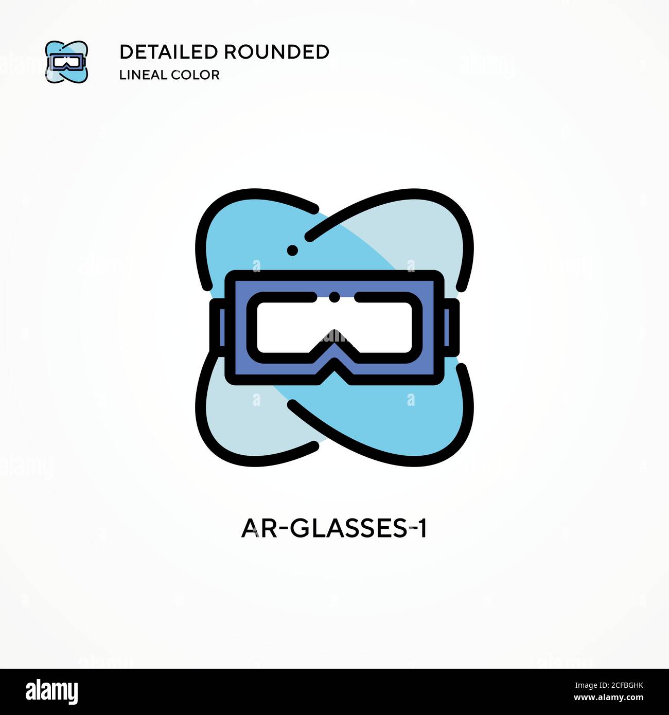 Ar-glasses-1 vector icon. Modern vector illustration concepts. Easy to ...