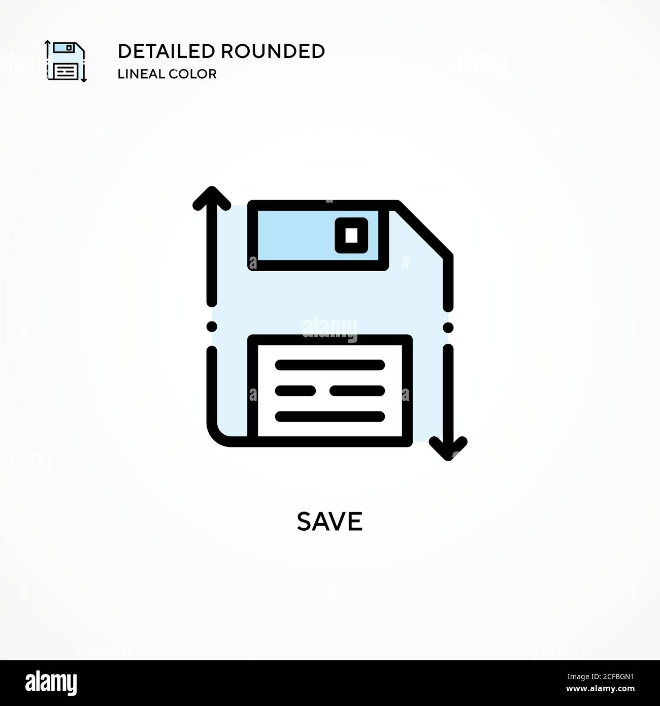 Save vector icon. Modern vector illustration concepts. Easy to edit and ...