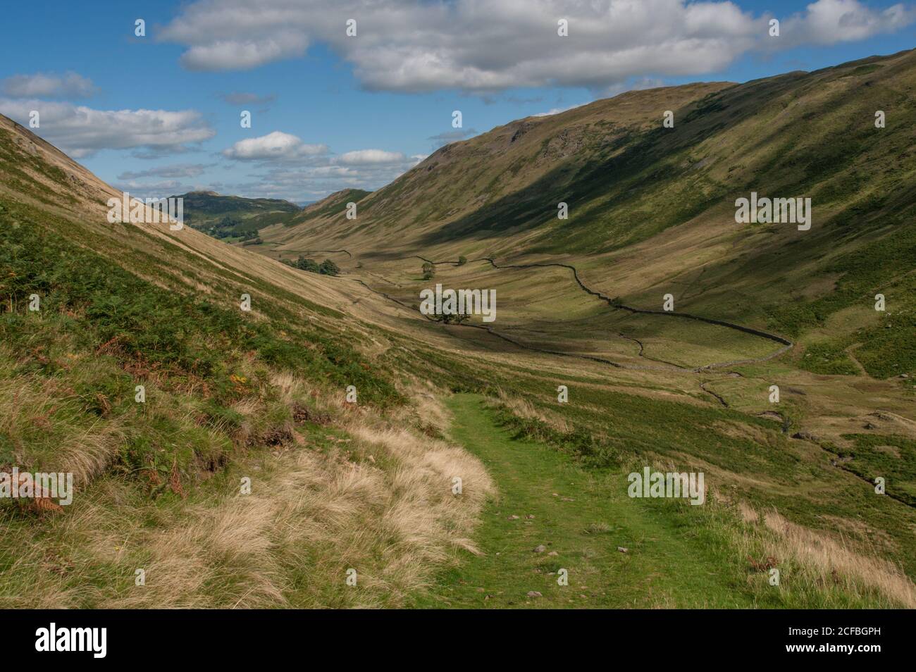View down Boredale in Eastern Cumbria Stock Photo