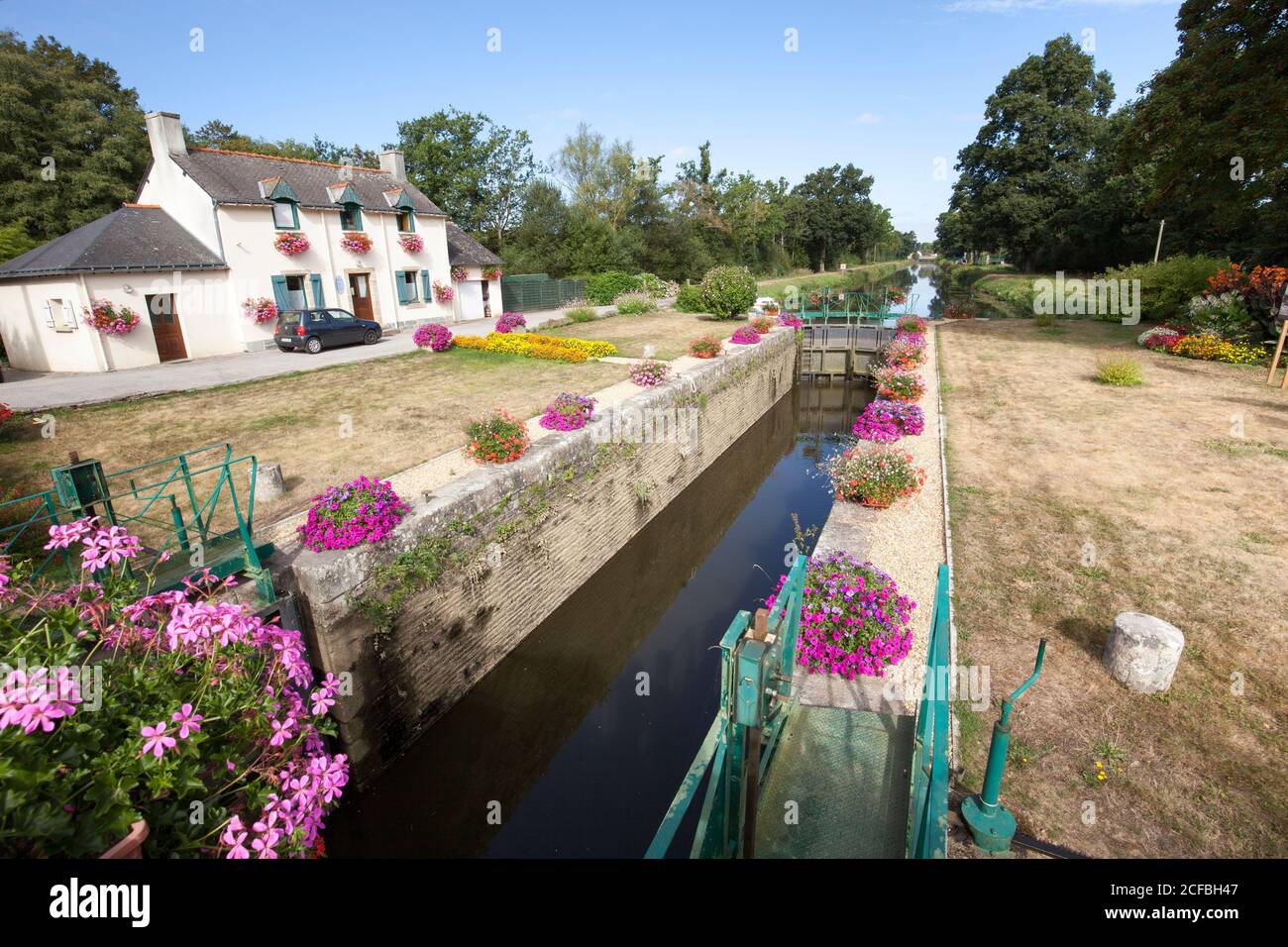 NantesBrest Canal, Pontivy France, France Stock Photo Alamy