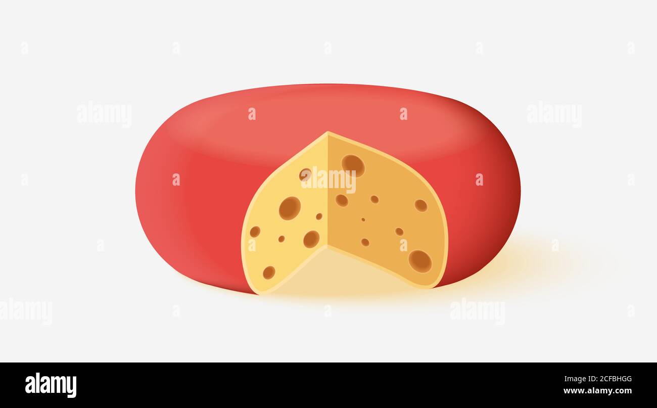 vector cheese icon on white background. Stock Vector