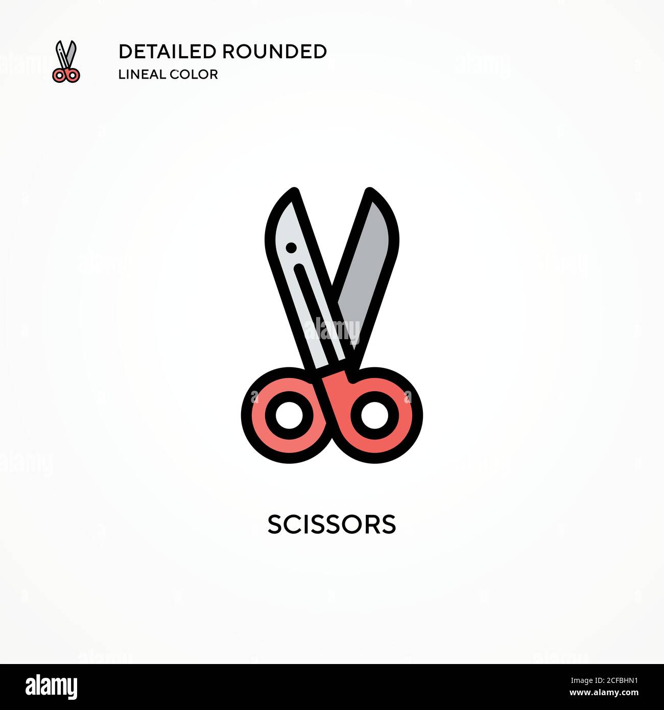 Scissors vector icon. Modern vector illustration concepts. Easy to edit ...
