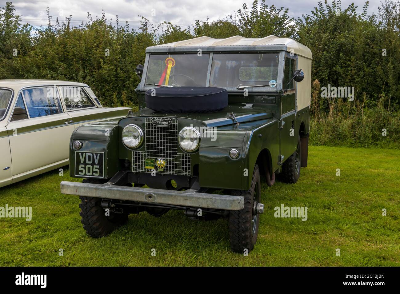 A Classic 1956 Series I Land Rover, Reg No VDV 505, at The Blue Bowl, West Harptree, Somerset