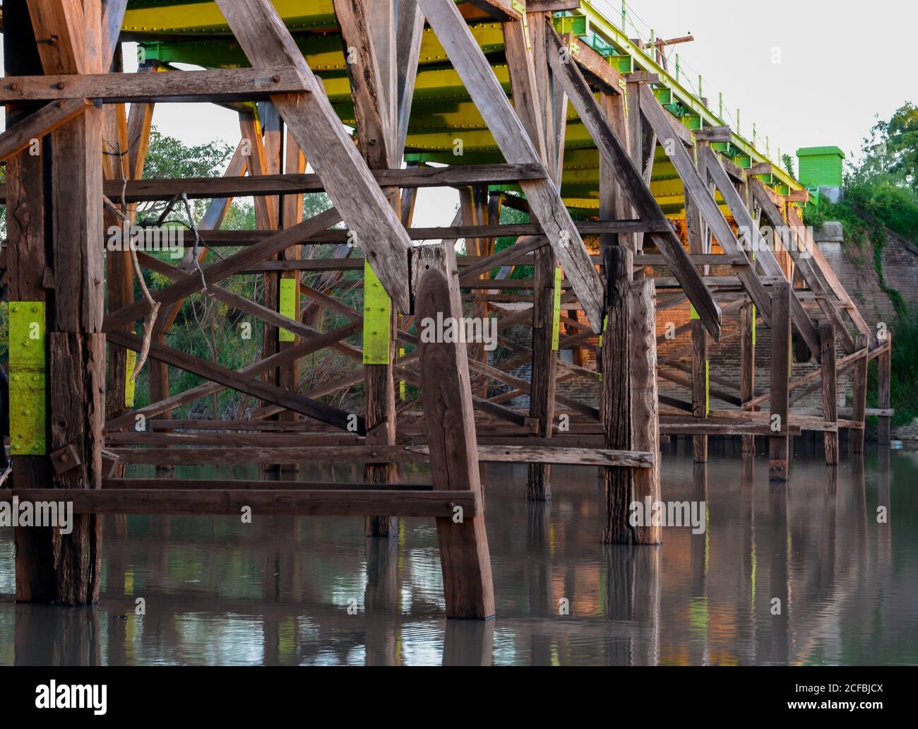 Famoso Puente Pexoa en la Provincia de Corrientes Stock Photo