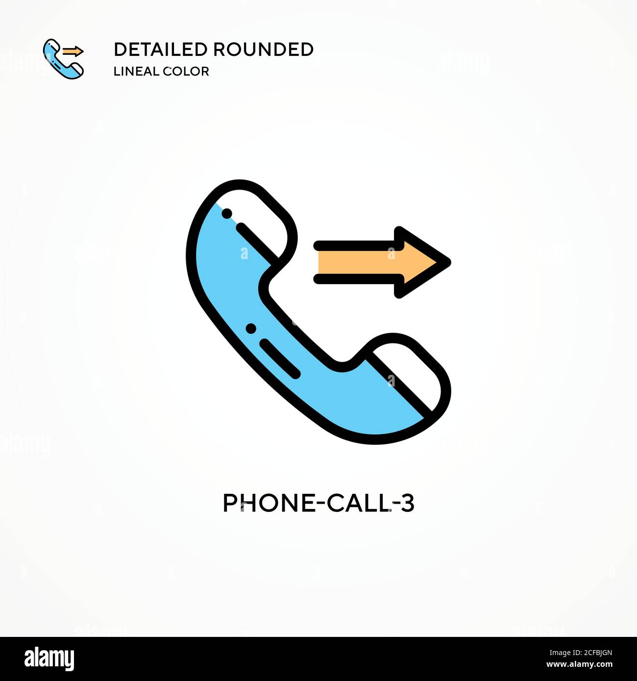 Phone-call-3 vector icon. Modern vector illustration concepts. Easy to ...