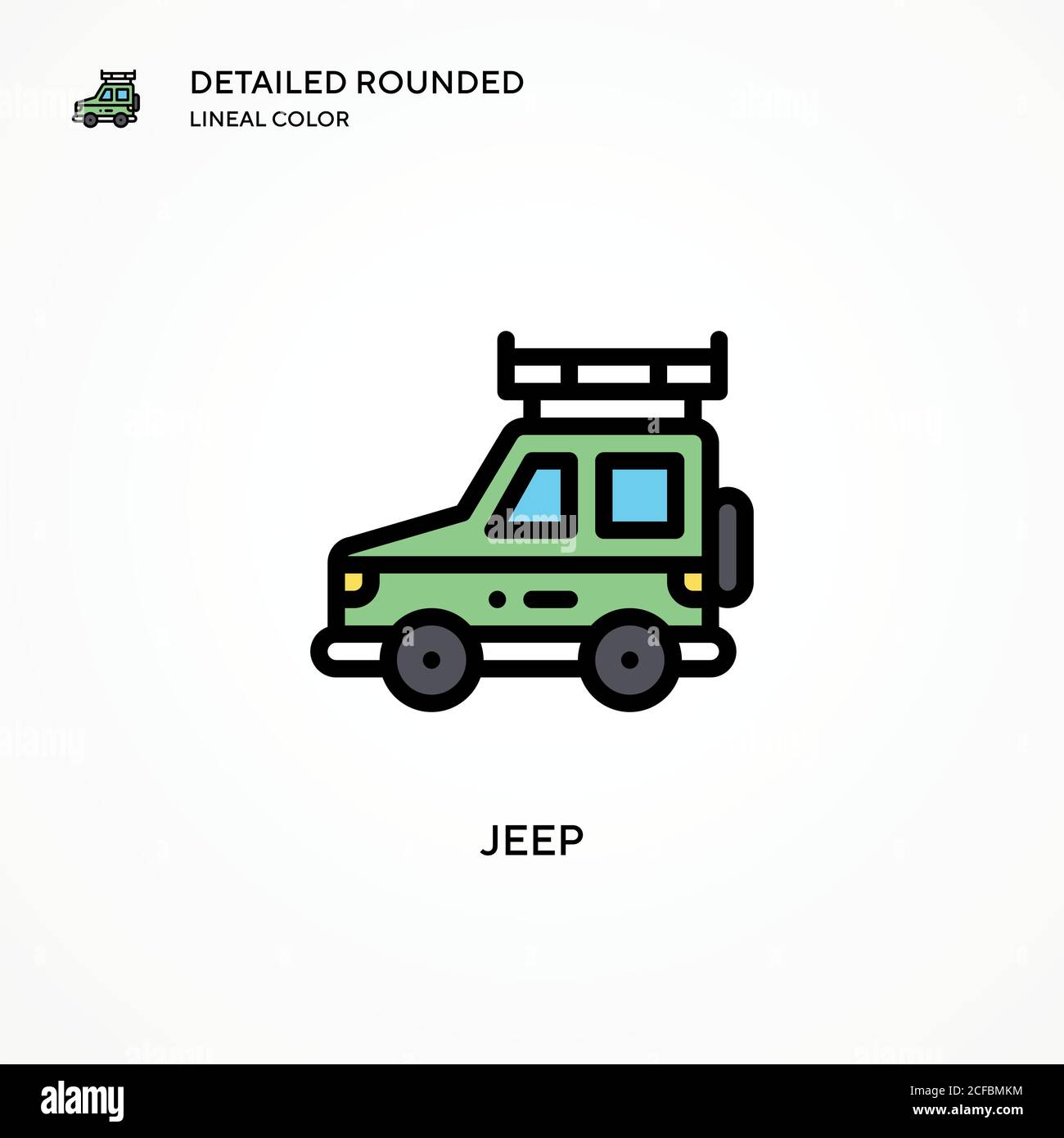 Jeep vector icon. Modern vector illustration concepts. Easy to edit and ...
