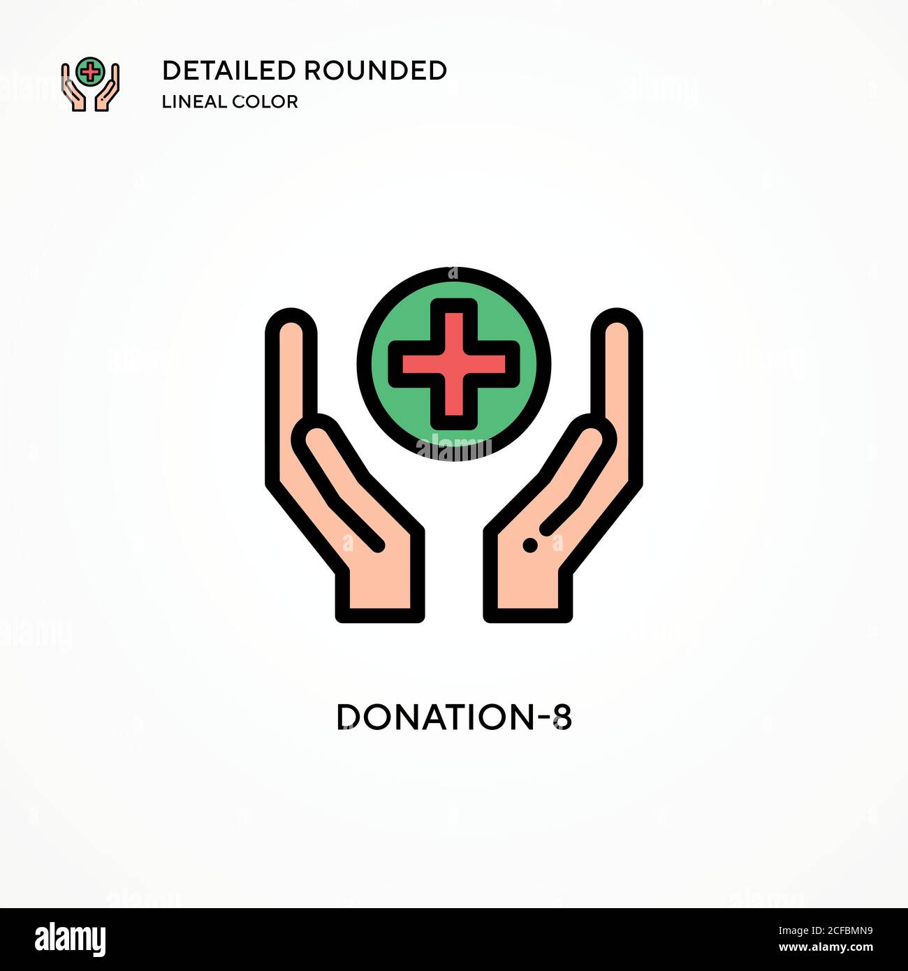 Donation-8 vector icon. Modern vector illustration concepts. Easy to edit and customize. Stock Vector