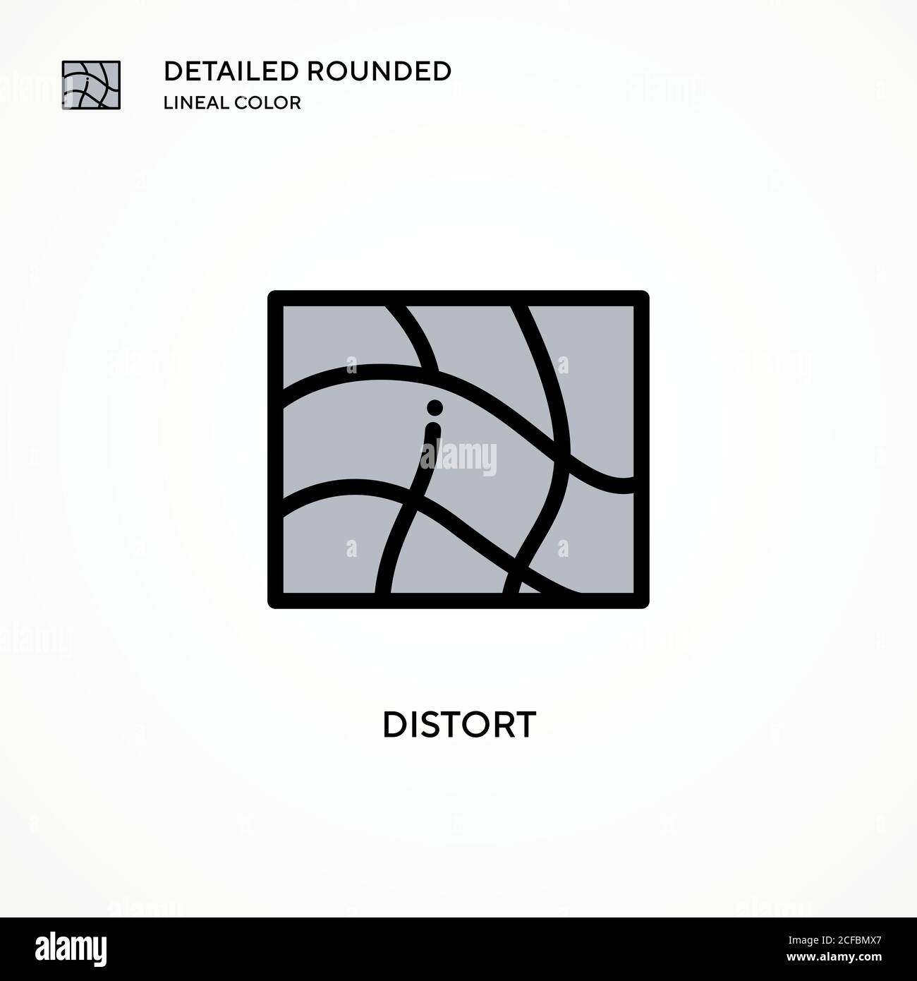 Distort vector icon. Modern vector illustration concepts. Easy to edit ...