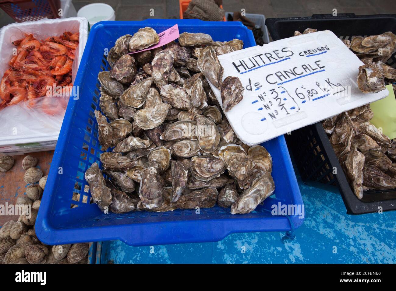 Oysters, Cancale, Brittany France, France Stock Photo Alamy
