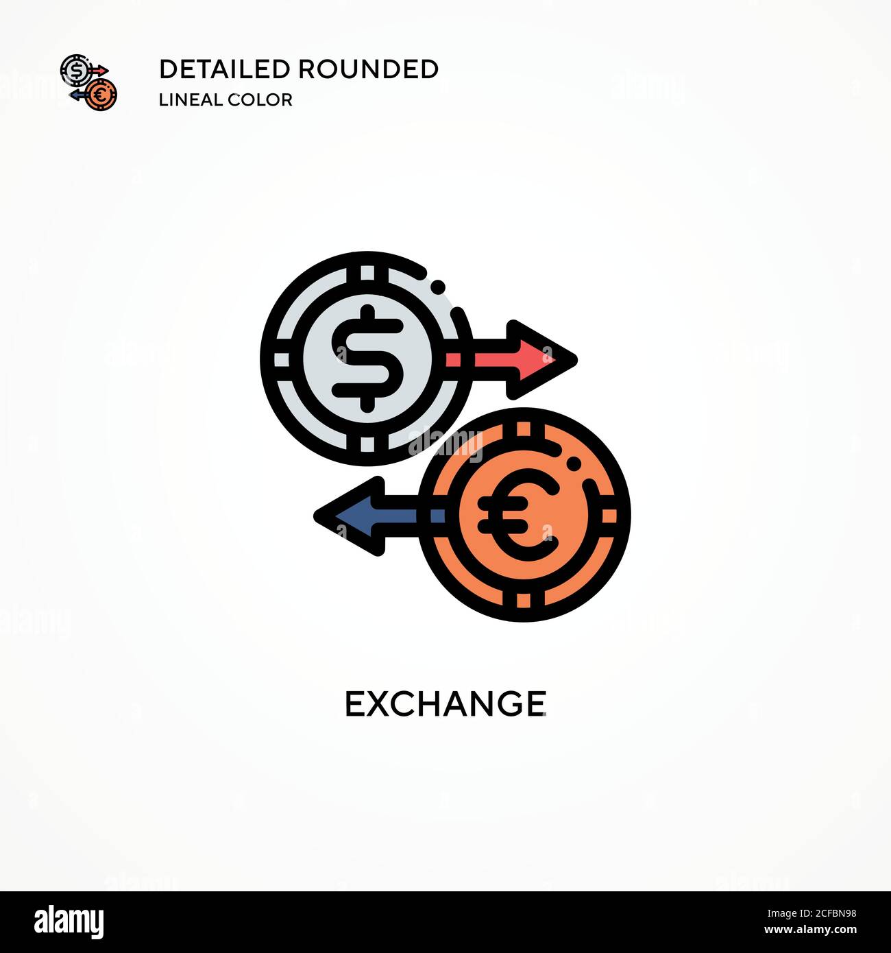 Exchange vector icon. Modern vector illustration concepts. Easy to edit ...